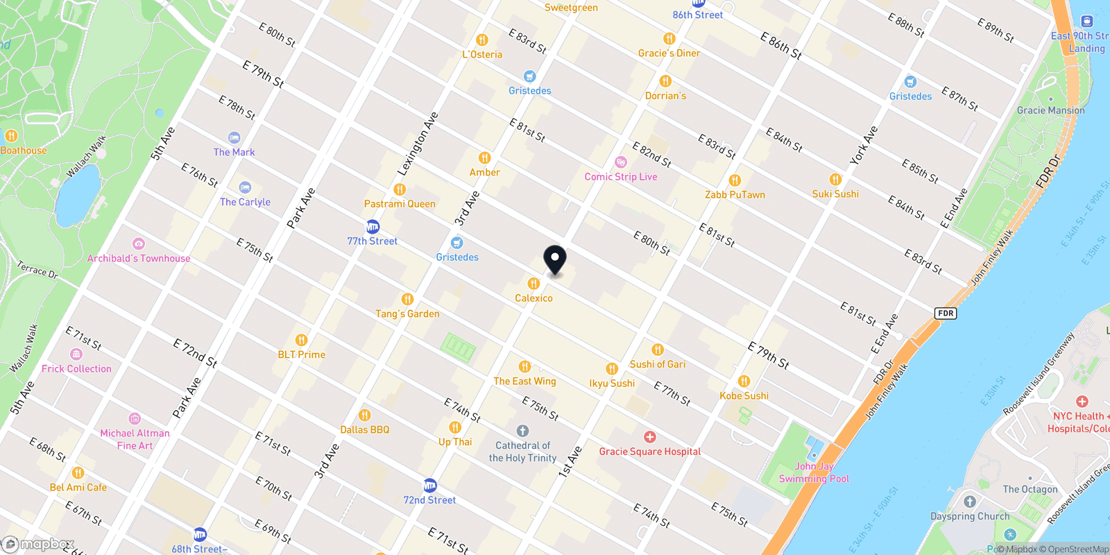 Map of Bleu Ciel (2nd Avenue)