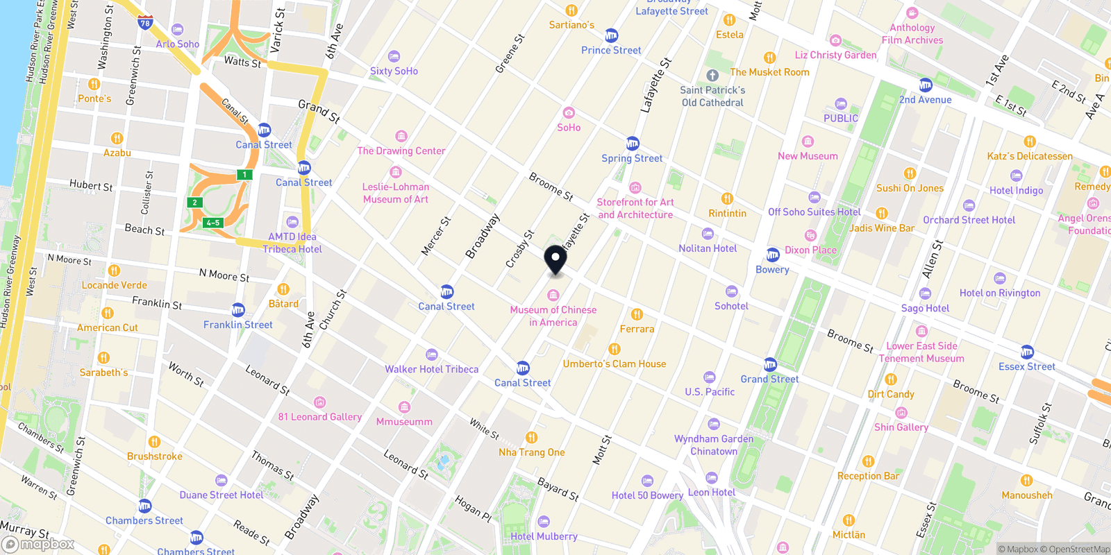 Map of THE WAY