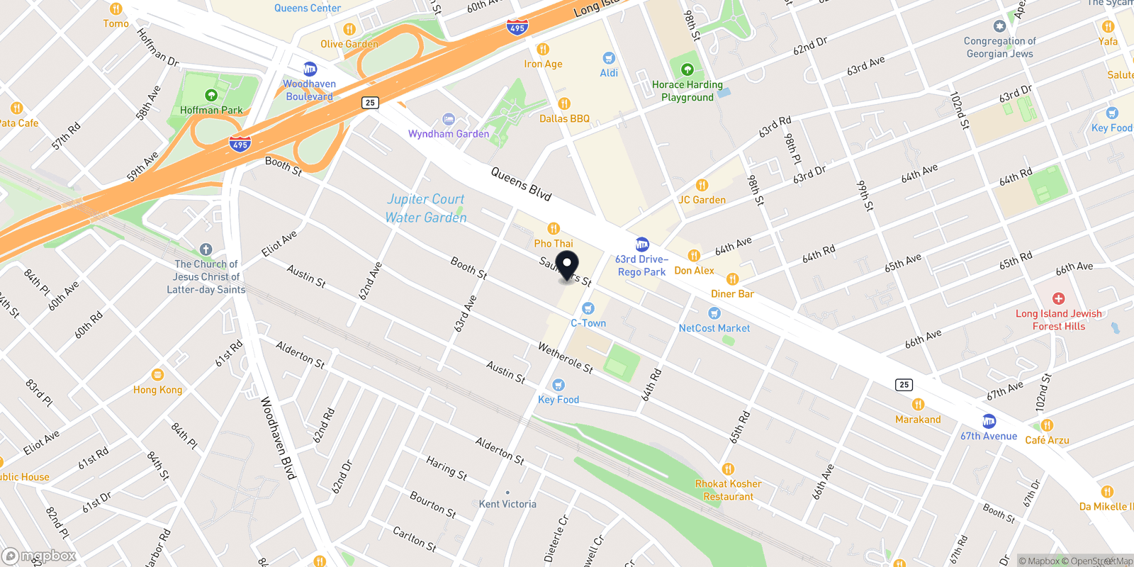 Map of Beauty World Nyc Queens
