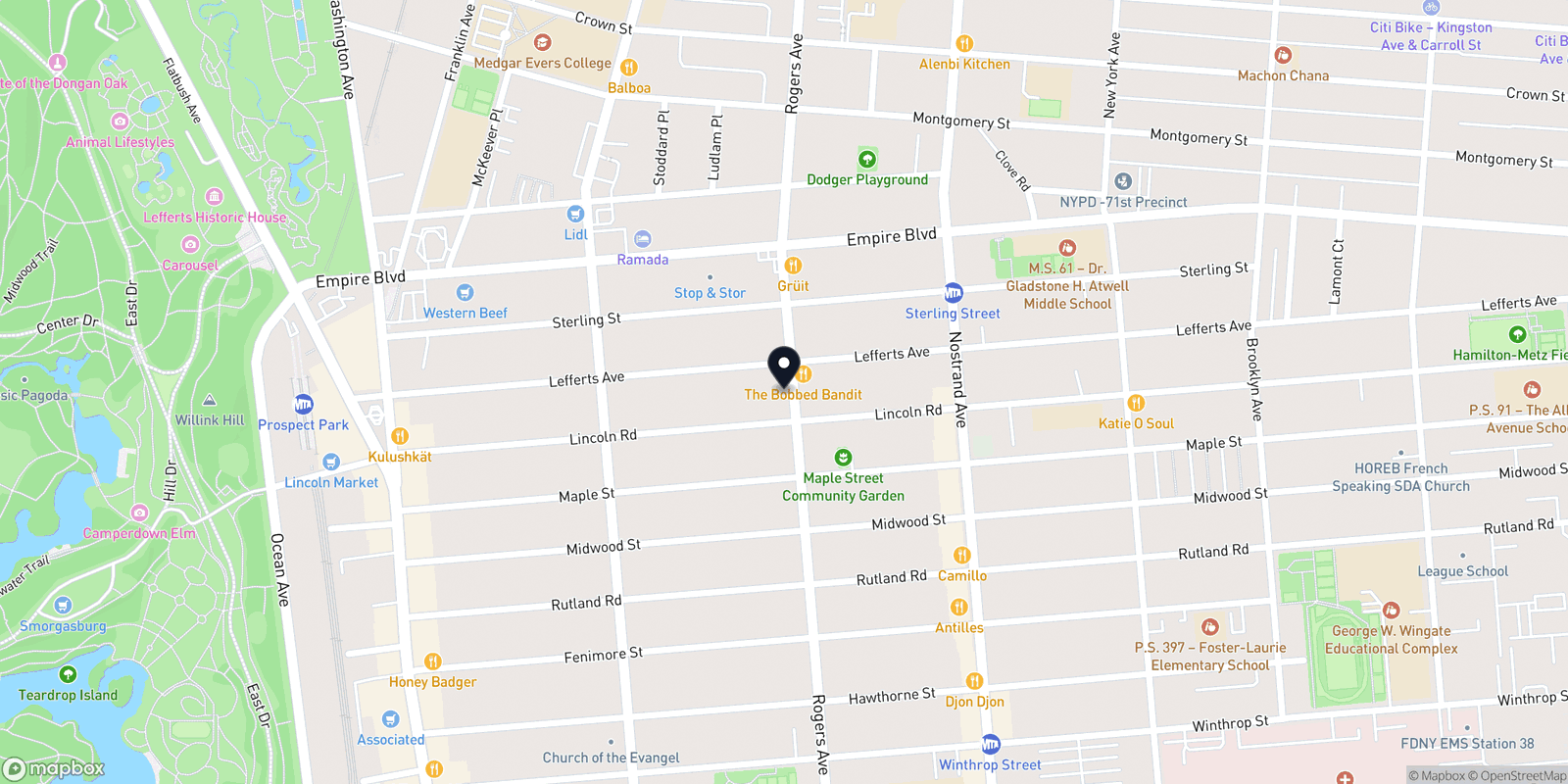 Map of Hairstylist Kat