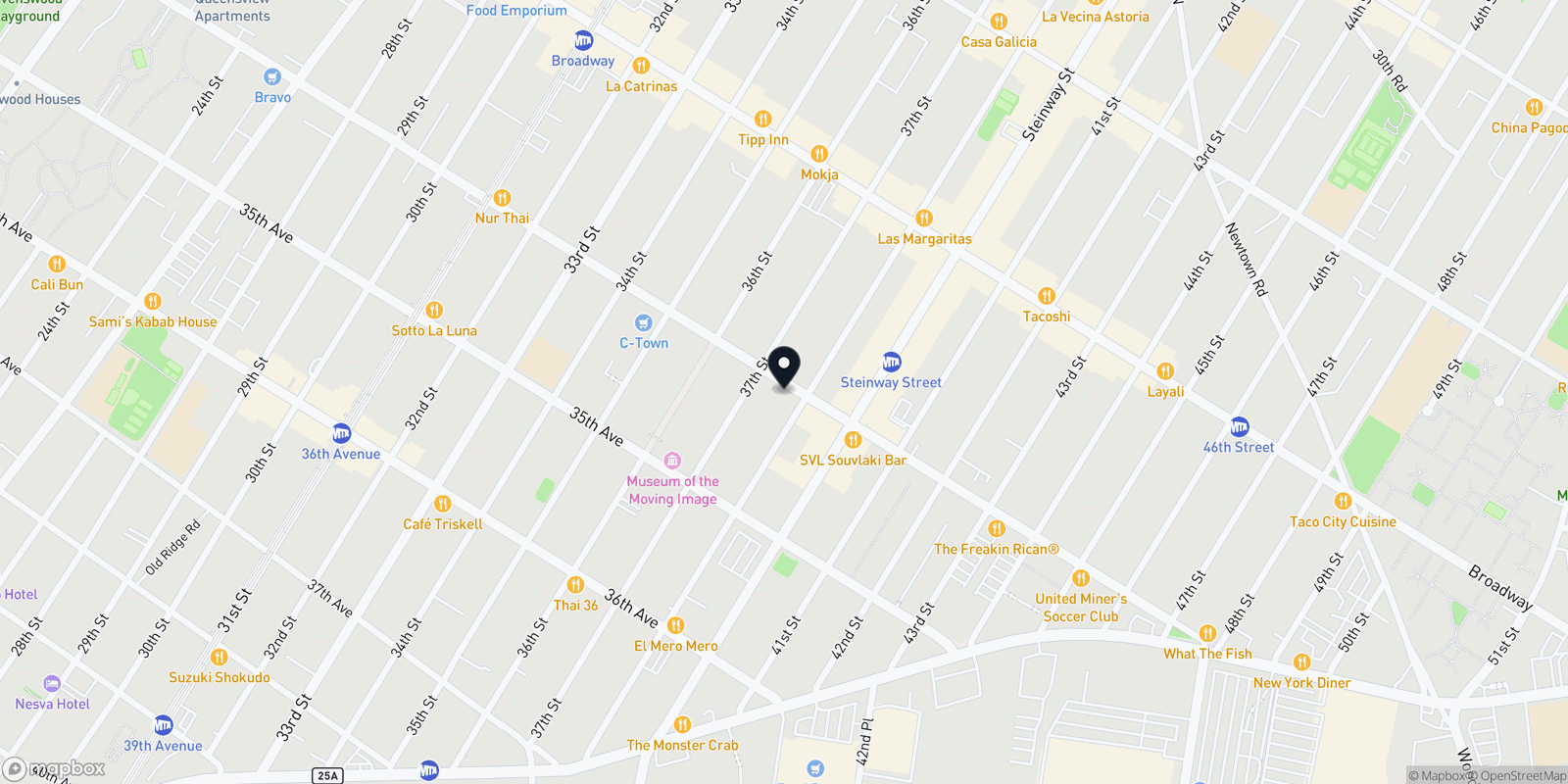 Map of Glam Studio NYC
