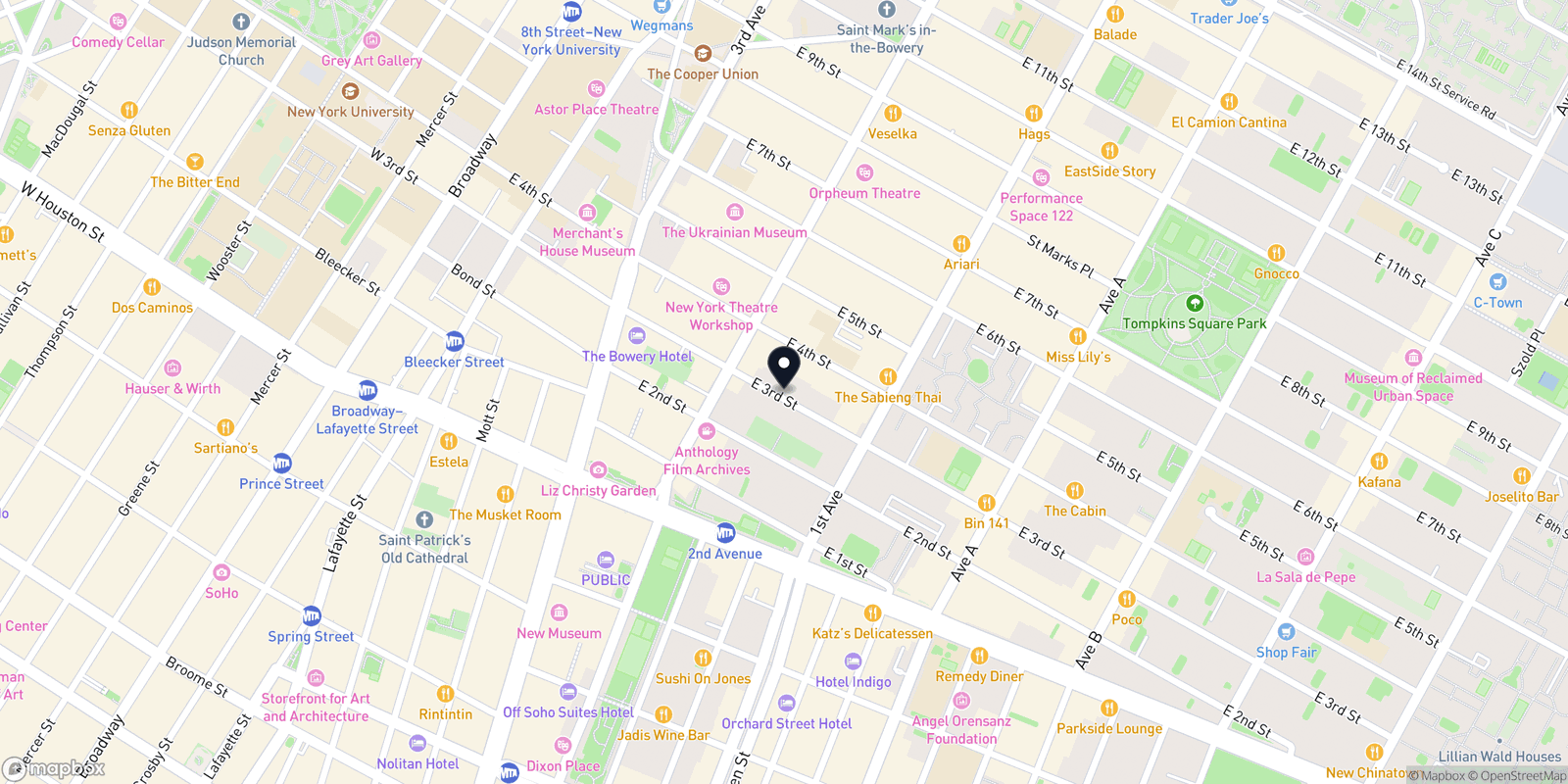Map of Pinkys Village Spa