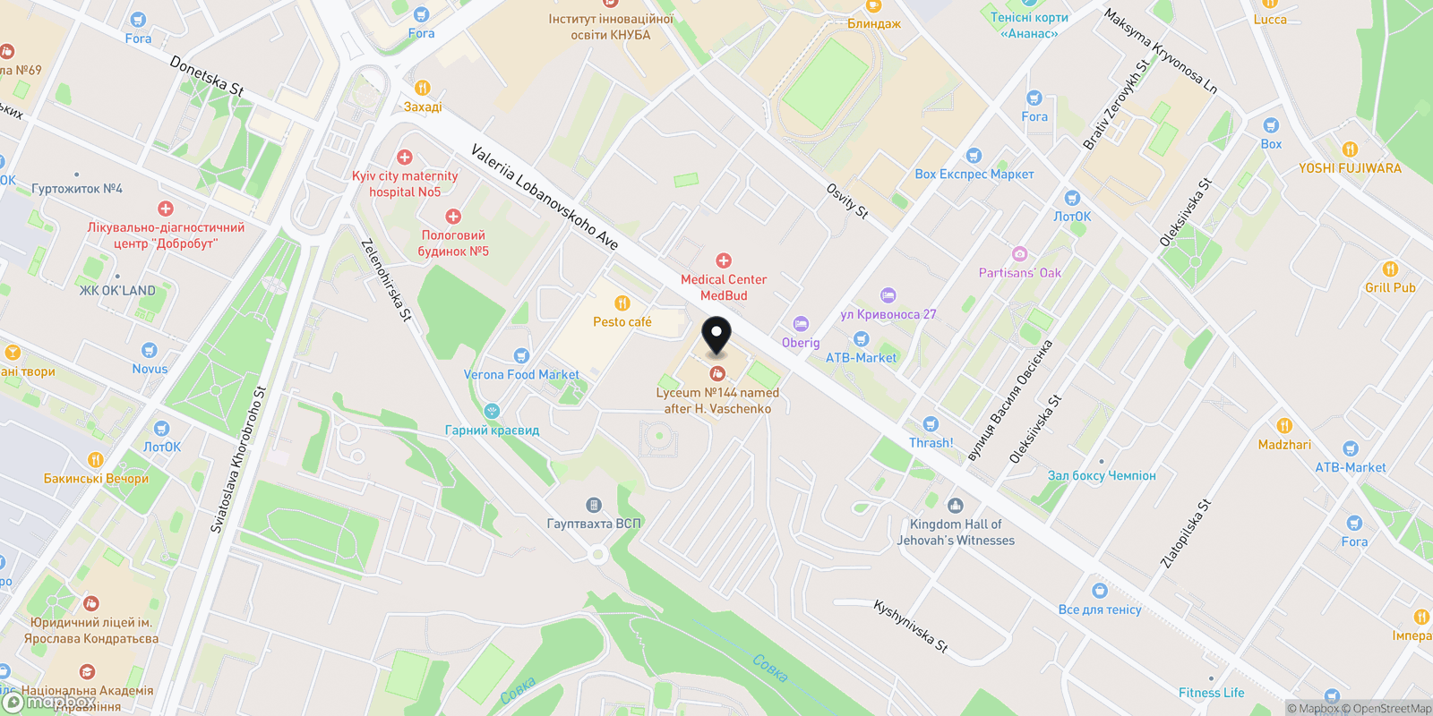 Карта закладу Be-Staff Nail