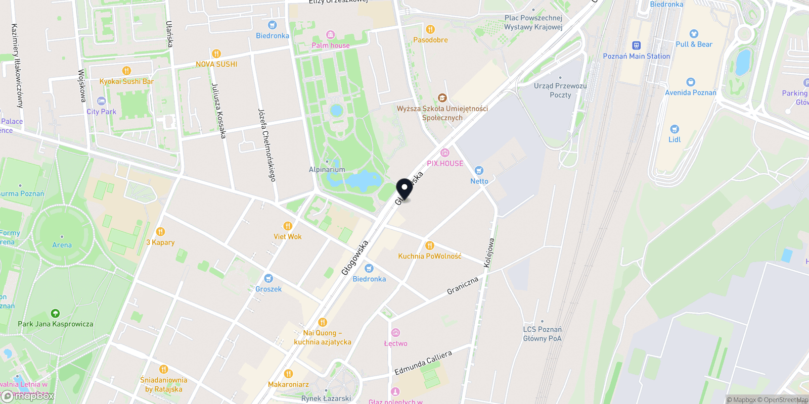 Mapa Gościnność Barber
