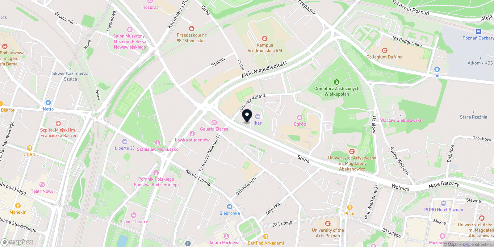 Mapa TirTin_Poznań Fryzjer-stylista