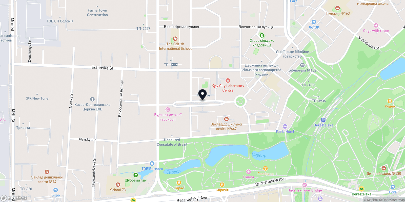 Карта закладу FREYA Beauty Atelier