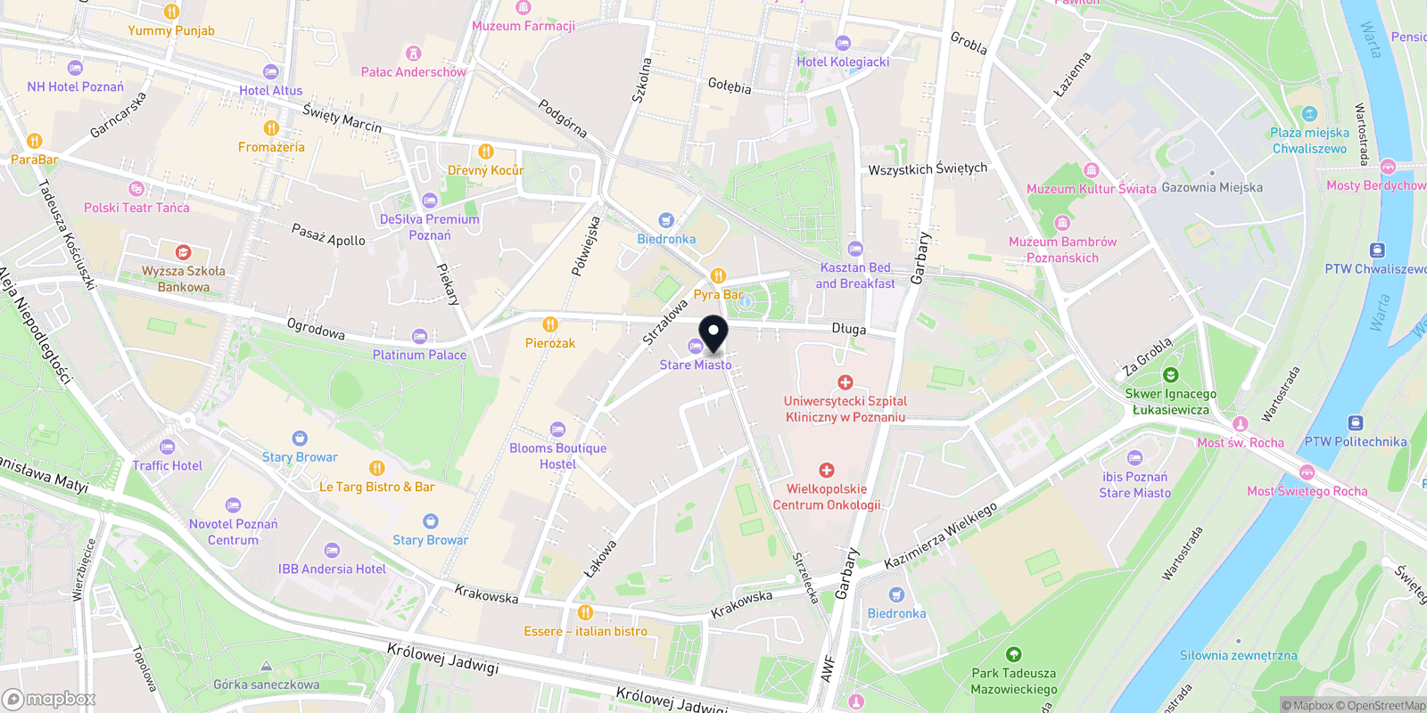 Mapa Laser Poznan