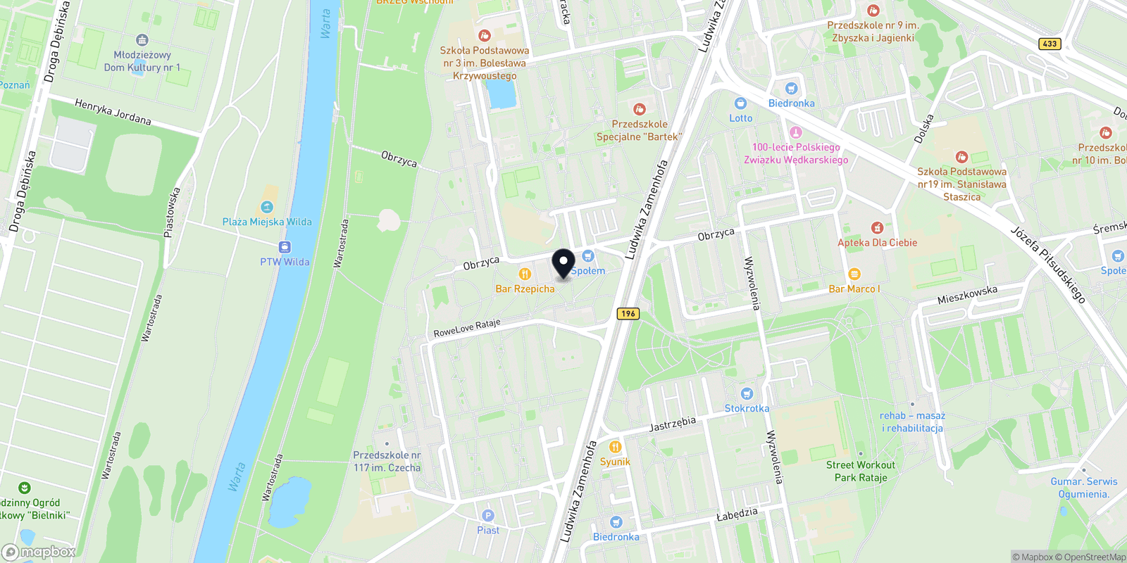 Mapa usługi barberskie Golibroda
