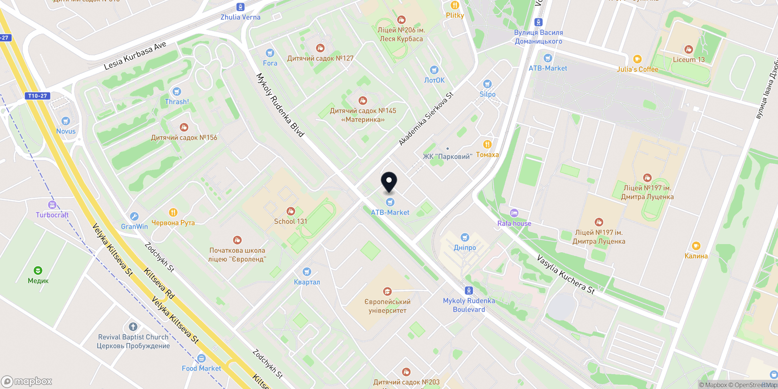Карта закладу O.XI CLINIC