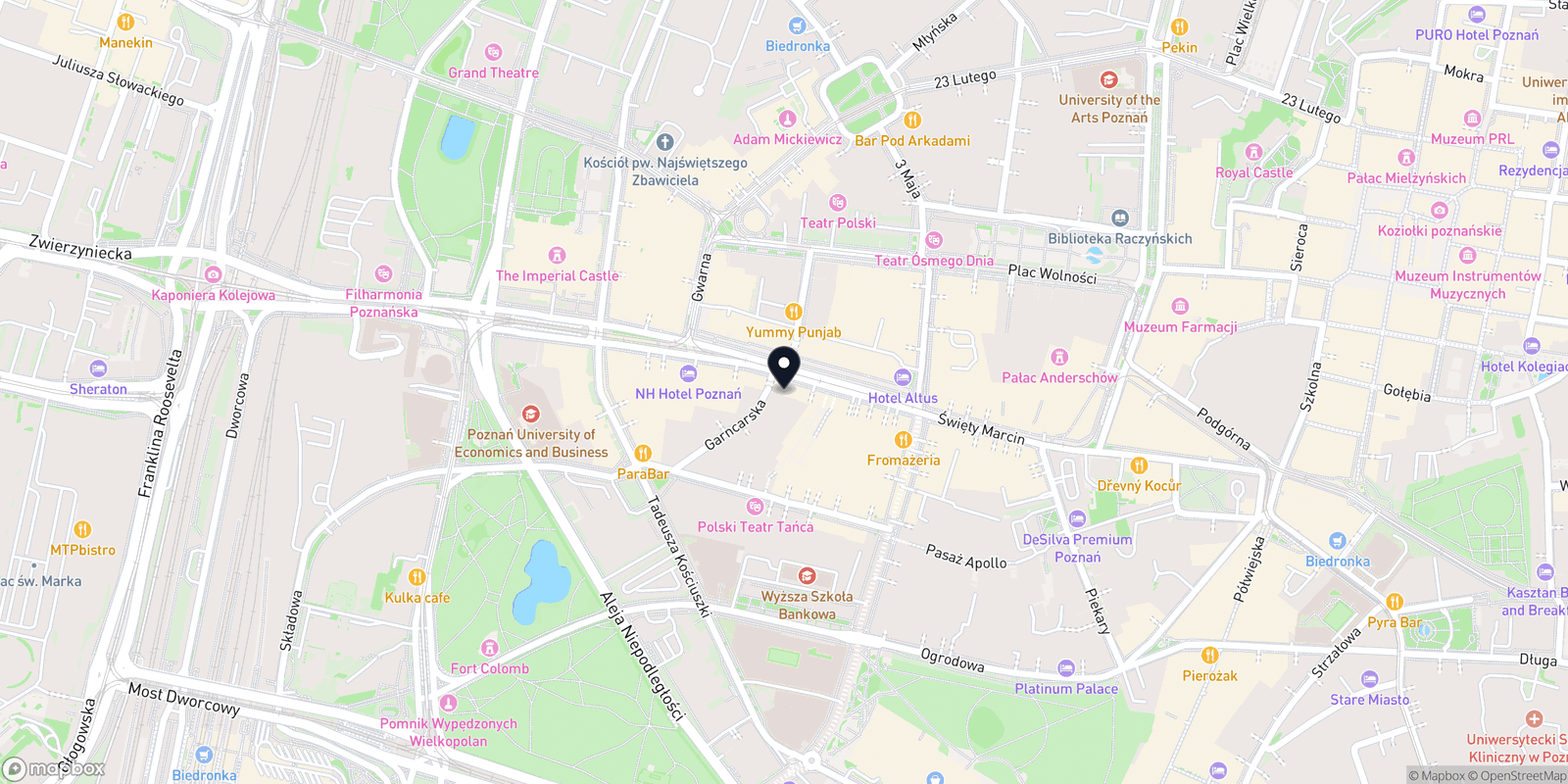 Mapa Solarium ERGOLINE Święty Marcin 51