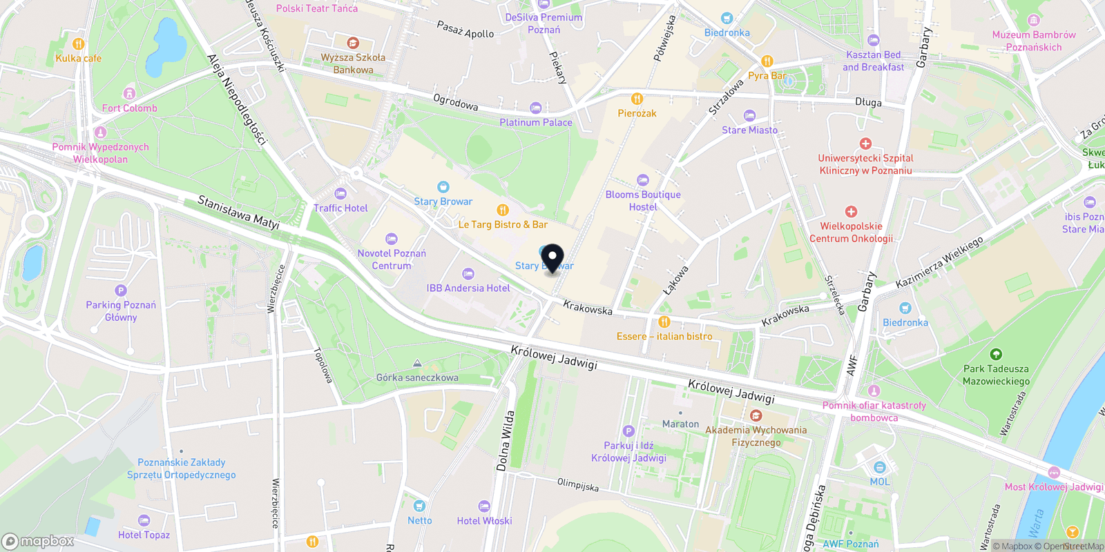 Mapa Akademia Urody Beverly Hills -Stary Browar