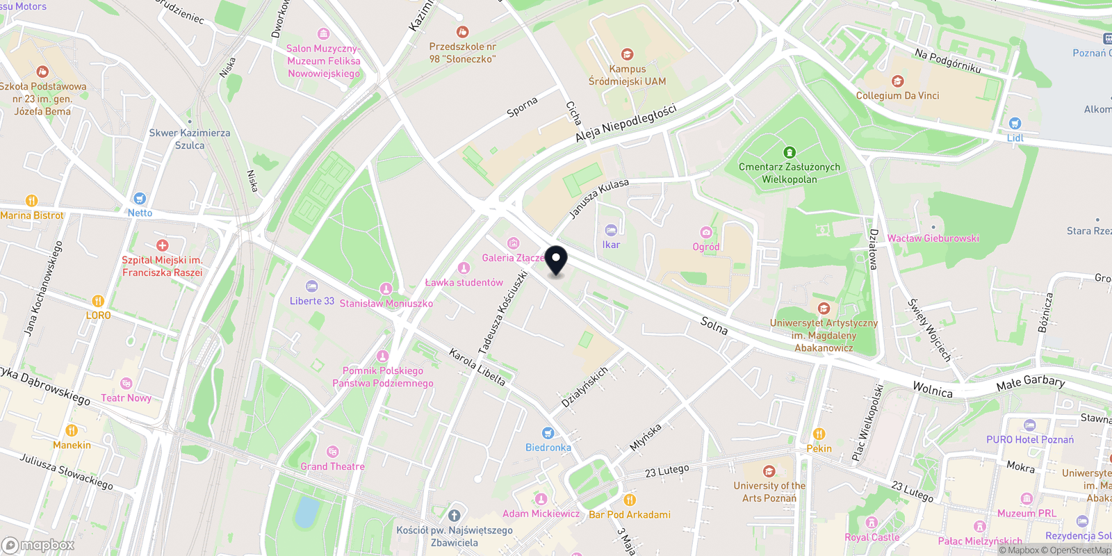 Mapa Dom Masażu