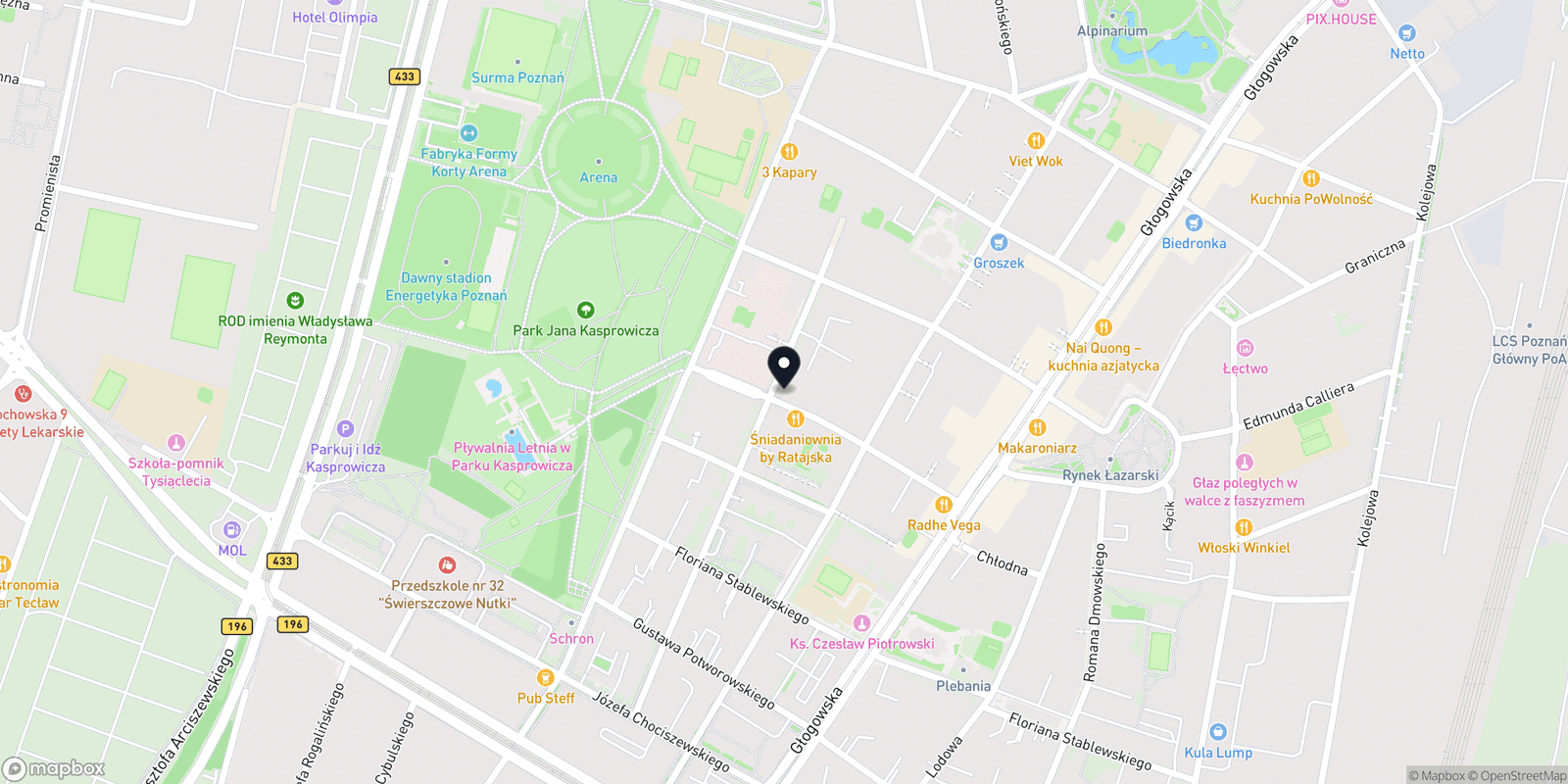 Mapa Celebrity Clinic Agnieszka Budniak
