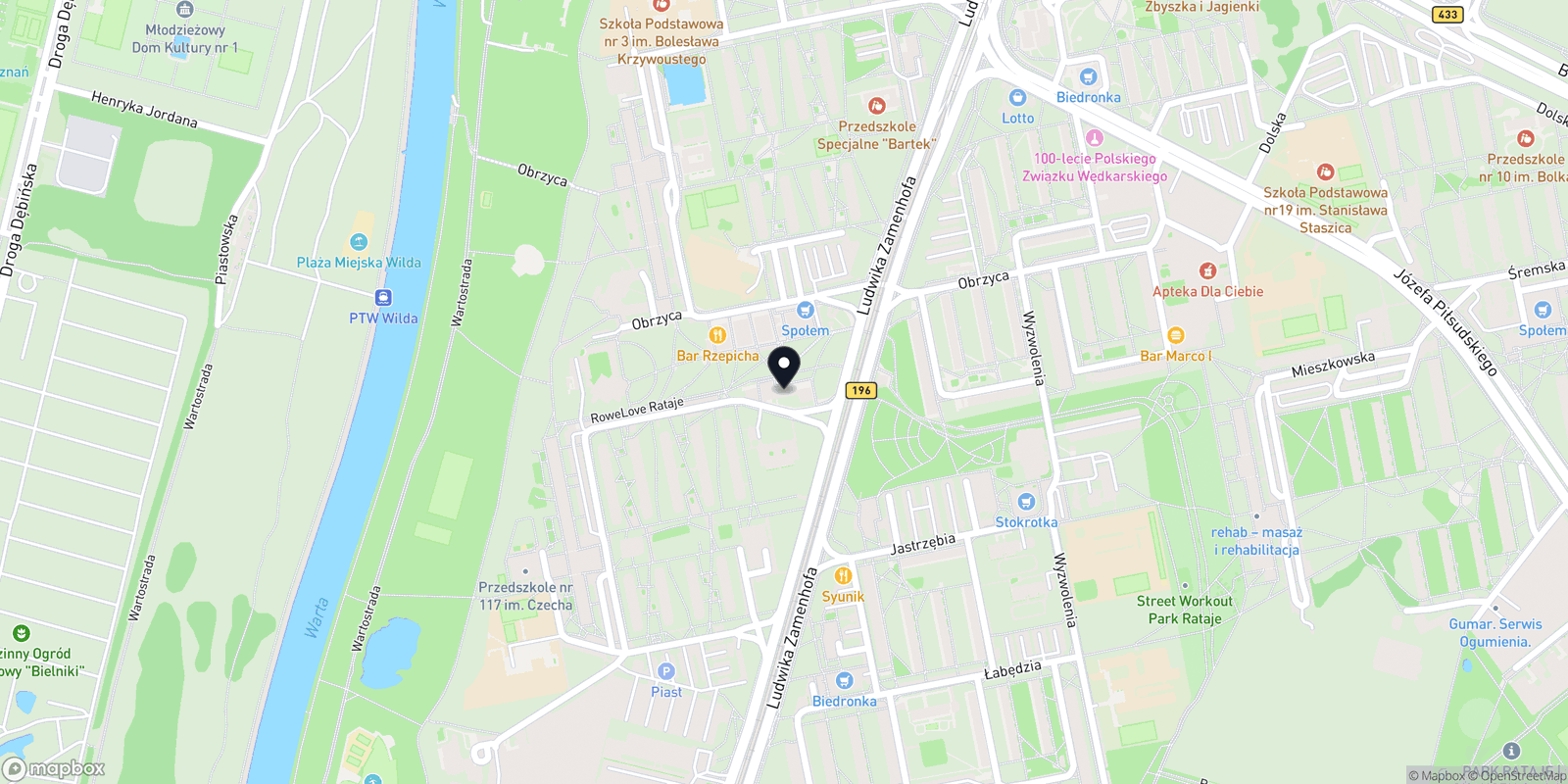 Mapa MR Fizjoterapia Chiropraktyka Holistyczna mgr Małgorzata Rogowicz
