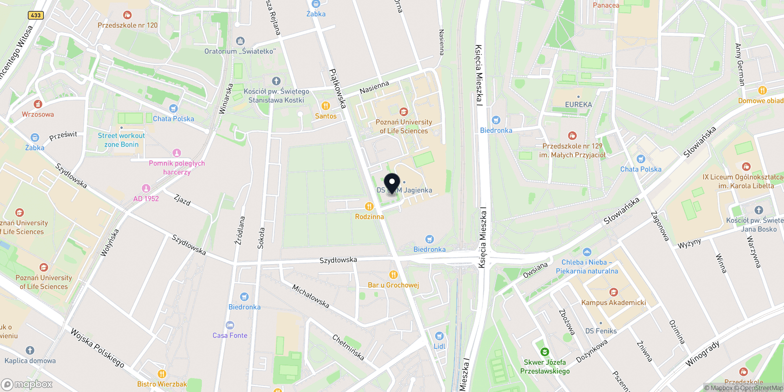 Mapa Sister Academy