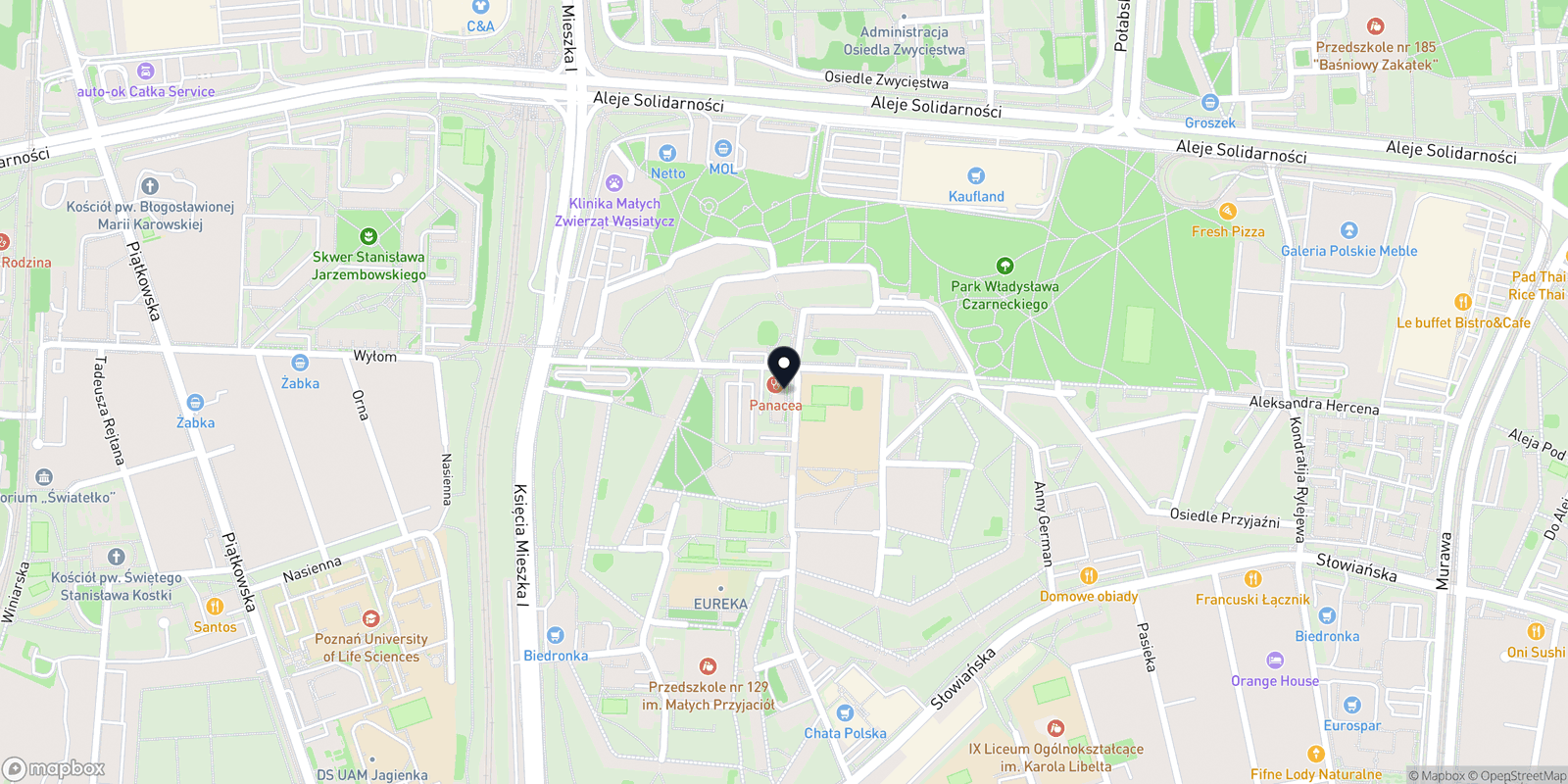 Mapa Princeska Studio Urody