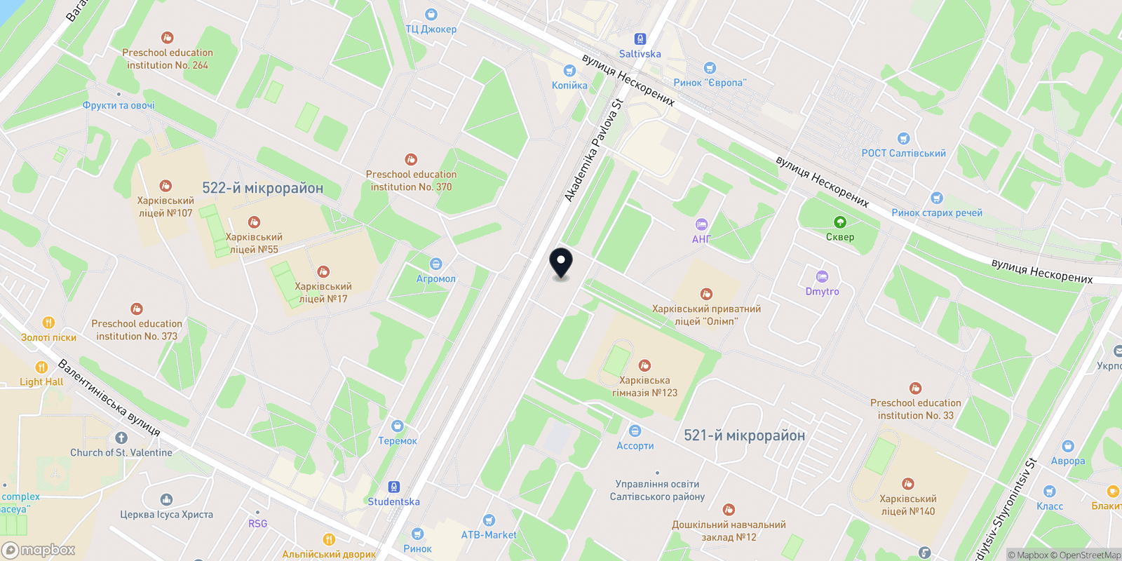 Карта закладу Mood Room