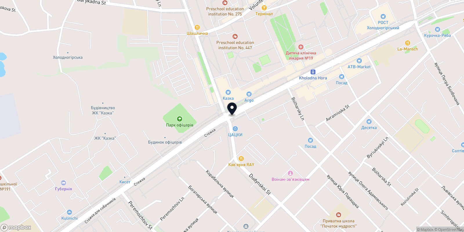 Карта закладу MedZona