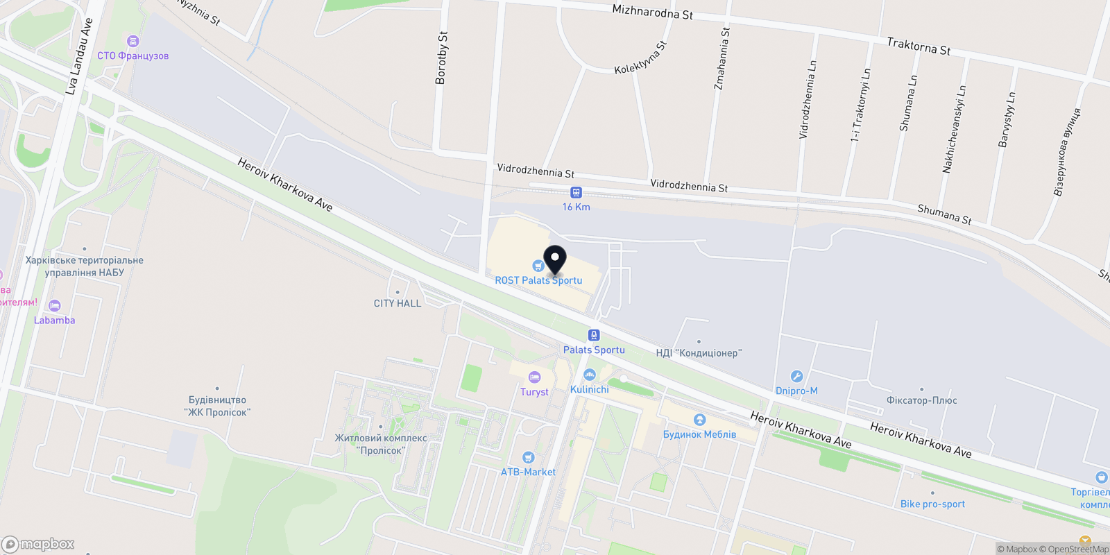 Карта закладу LAVE STUDIO