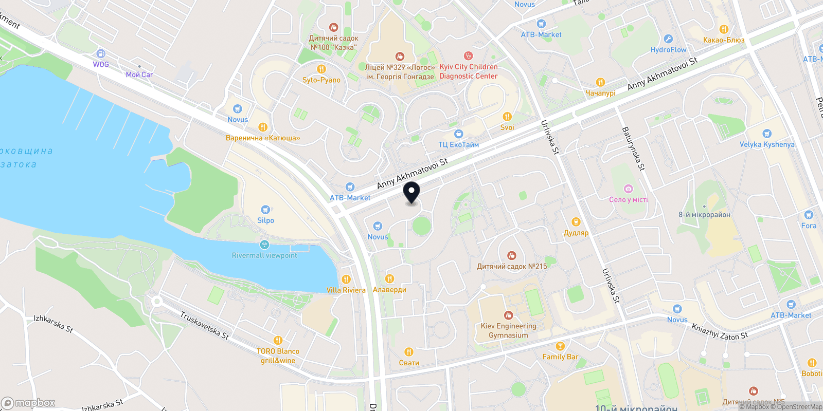 Карта закладу KODIY STUDIO