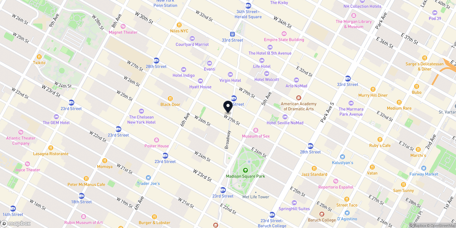 Map of Trendy salon